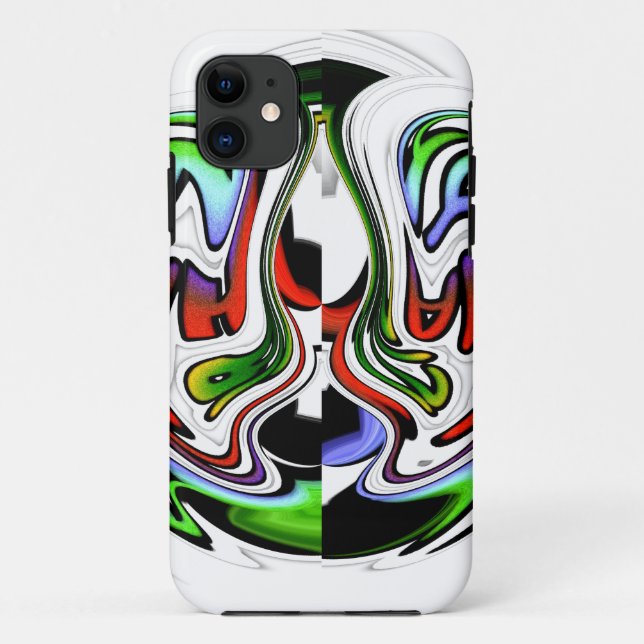 Hakuna Matata with Abstract Whirl and Gradients Case-Mate iPhone Case (Back)
