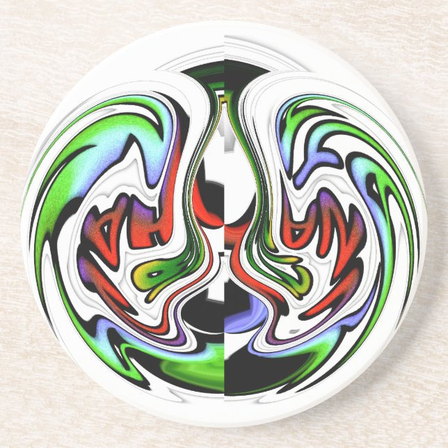 Hakuna Matata with Abstract Whirl and Gradients Coaster (Front)