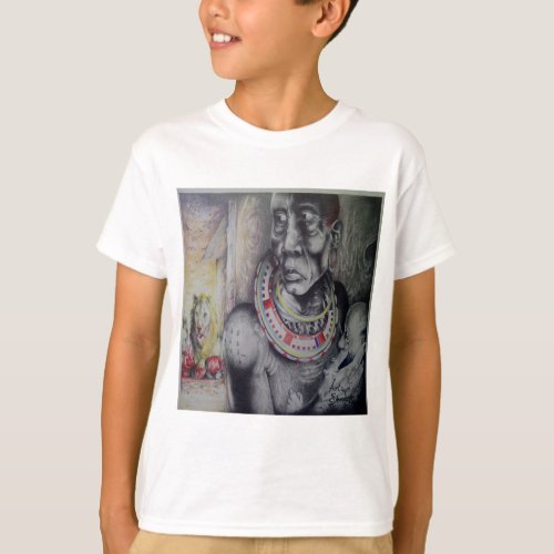 Hakuna Matata with Lions and Masai Sweatshirt T_Shirt