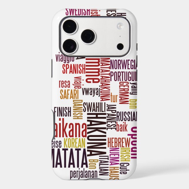 Hakuna Matata word Case-Mate iPhone Case (Back)
