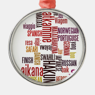 Hakuna Matata word Metal Ornament
