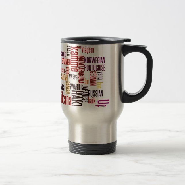 Hakuna Matata word Travel Mug (Right)
