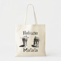 Hakuna Matata zebra tail bag