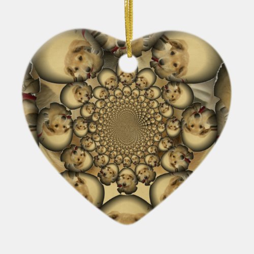 Hakuna Matta Puppies and Dogs infinity amazing sty Ceramic Ornament