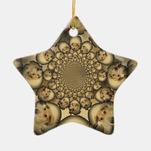 Hakuna Matta Puppies and Dogs infinity amazing sty Ceramic Ornament