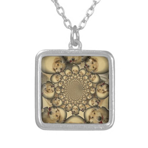 Hakuna Matta Puppies and Dogs infinity amazing sty Silver Plated Necklace