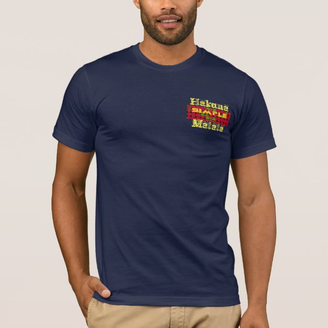 Hakunamatata Custom Men's Basic Bella Canvas T T-Shirt (Front)