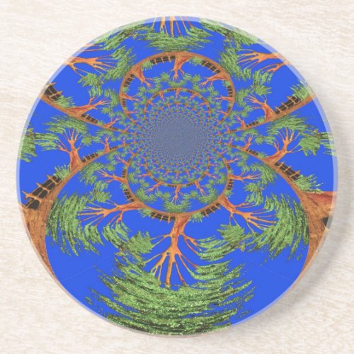 HakunaMatata Im not allergic to people Eco tree Coaster