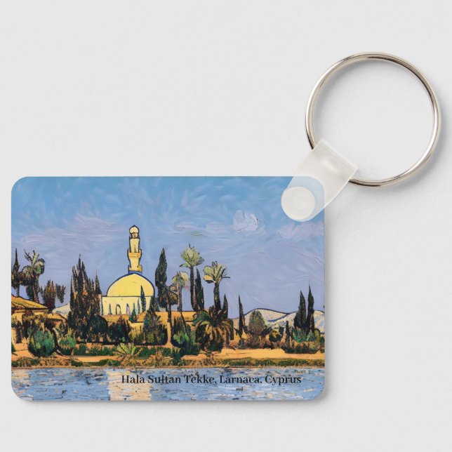 Hala Sultan Tekke Mosque on a key ring (Front)