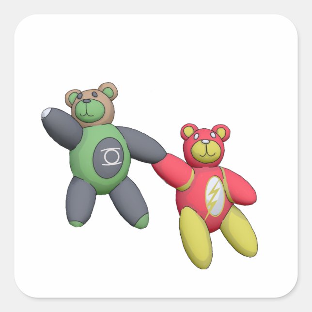 HalBeary Square Sticker (Front)