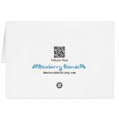 Halcyon Days Blank Card (Back Horizontal)