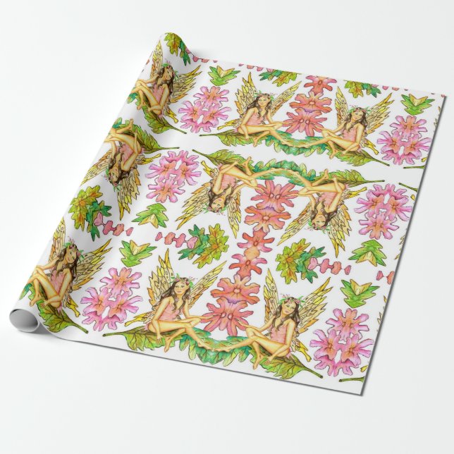 Halcyon Fairy JL Biel Wrapping Paper (Unrolled)