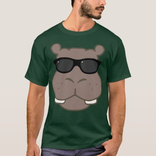 Halcyon Hippo Graphic Tee Deep Forest