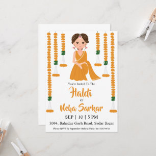 haldi ceremony invitation