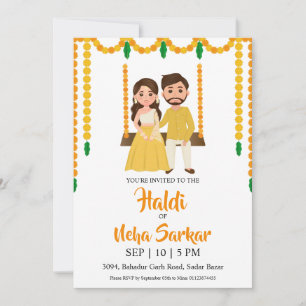 haldi ceremony invitation