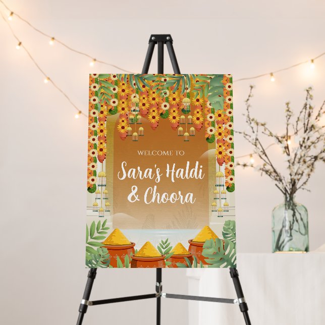 Haldi Choora Welcome Signs, Chura welcome signs (In Situ (Stand))