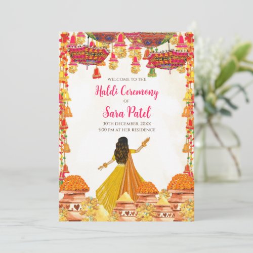 Haldi invitations  Haldi invites Hindu Wedding