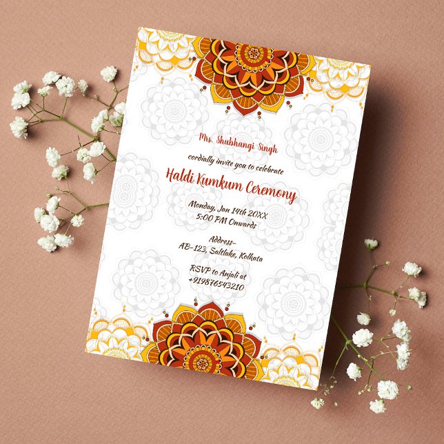 Haldi Kumkum Ceremony Invitation (Creator Uploaded)