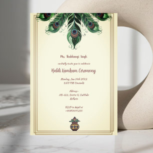 Haldi Kumkum Ceremony Invitation