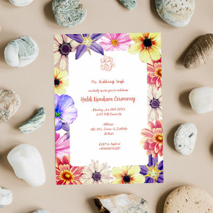 Haldi Kumkum Ceremony Invitation