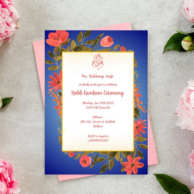 Haldi Kumkum Ceremony Invitation (Creator Uploaded)