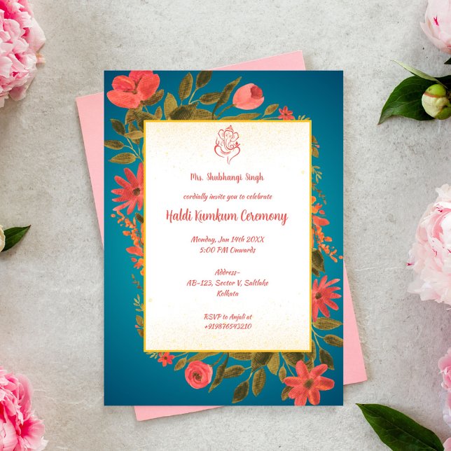 Haldi Kumkum Ceremony Invitation (Creator Uploaded)