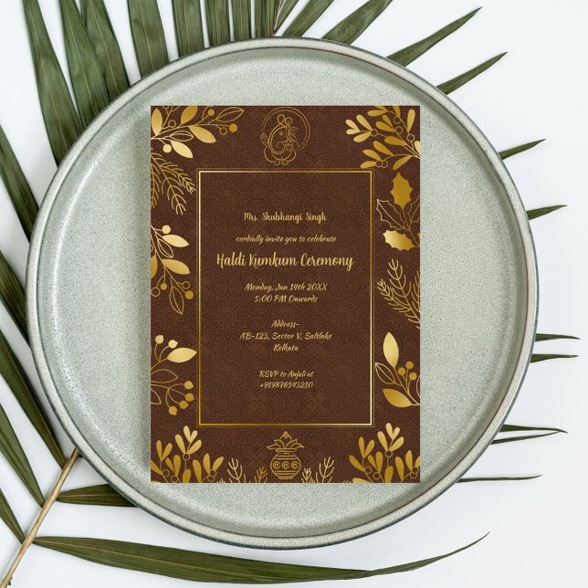 Haldi Kumkum Ceremony Invitation (Creator Uploaded)