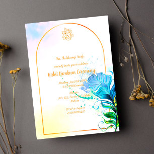 Haldi Kumkum Ceremony Invitation