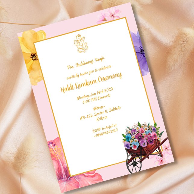 Haldi Kumkum Ceremony Invitation (Creator Uploaded)