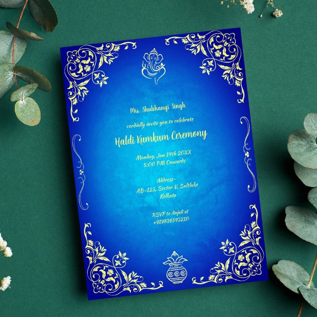 Haldi Kumkum Ceremony Invitation (Creator Uploaded)