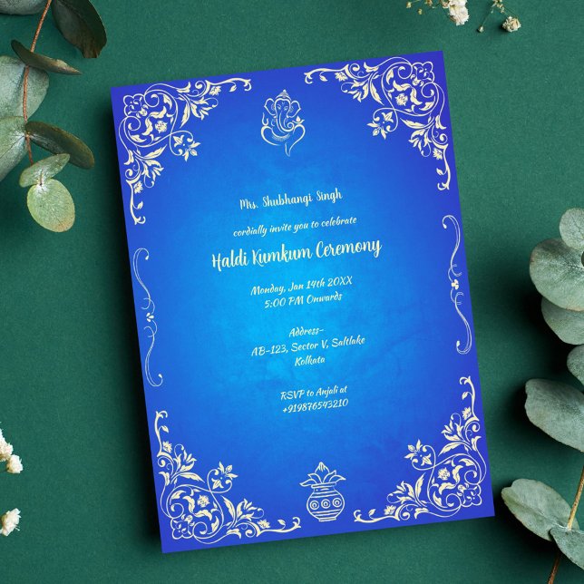 Haldi Kumkum Ceremony Invitation (Creator Uploaded)