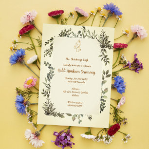 Haldi Kumkum Ceremony Invitation