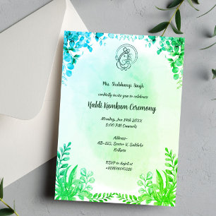 Haldi Kumkum Ceremony Invitation
