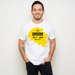 Haldi team groom personalized name  T-Shirt<br><div class="desc">Haldi team groom personalized name T-Shirt,  t-shirt for haldi ceremony,  get matching shirt for the special night crew,  for the groom himself can just change "team" to "the".</div>