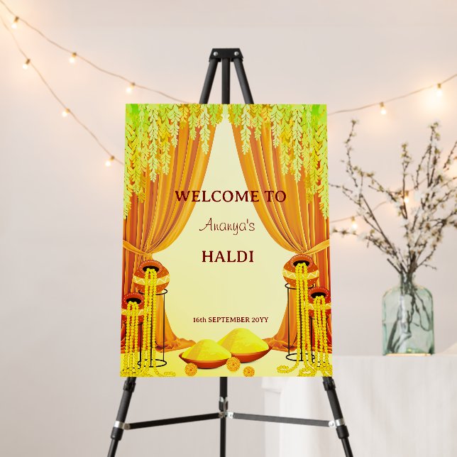 Haldi Wedding Foam Boards (In Situ (Stand))