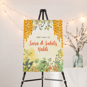 Haldi welcome board Pithi signs, Welcome to Haldi