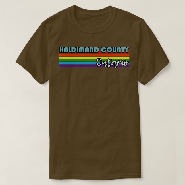 Haldimand County Ontario Pride  Haldimand County L T-Shirt (Design Front)