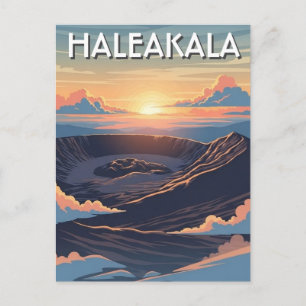 Haleakala Crater Maui Hawaii Travel Postcard