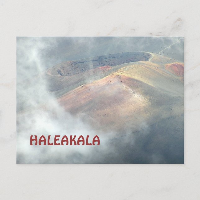 " HALEAKALA IN THE CLOUDS" POSTCARD (Front)