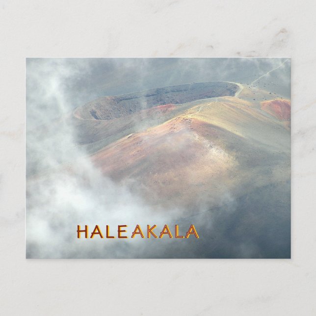 " HALEAKALA IN THE CLOUDS" POSTCARD (Front)