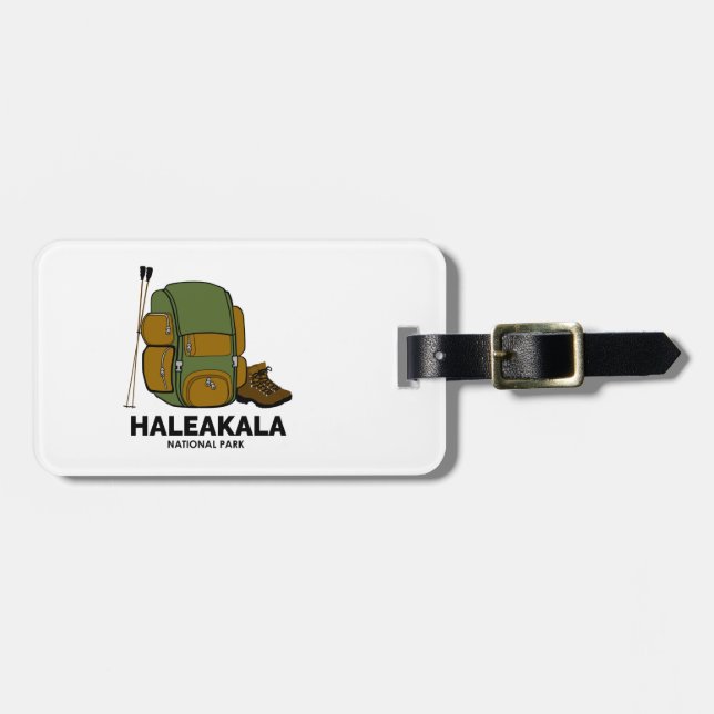 Haleakala National Park Backpack Luggage Tag (Front Horizontal)