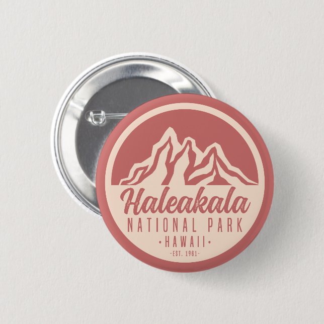 Haleakala National Park Hawaii Button (Front & Back)