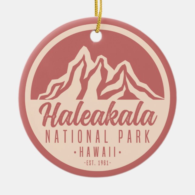 Haleakala National Park Hawaii Ceramic Ornament (Front)