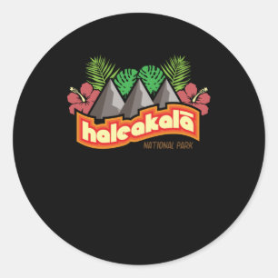 Haleakala National Park Hawaii Classic Round Sticker