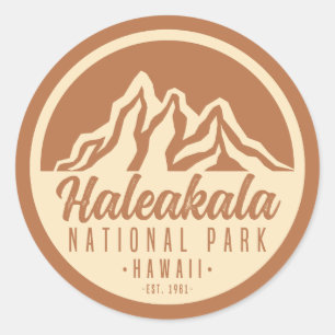 Haleakala National Park Hawaii Classic Round Sticker