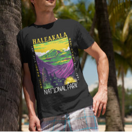  Haleakala National Park Hawaii Distressed Vintage T-Shirt