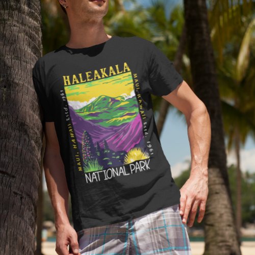  Haleakala National Park Hawaii Distressed Vintage T_Shirt