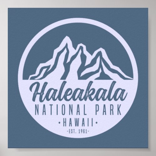Haleakala National Park Hawaii Hiking Poster