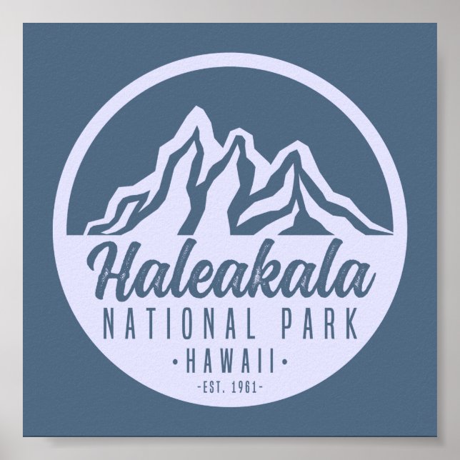 Haleakala National Park Hawaii Hiking Poster (Front)