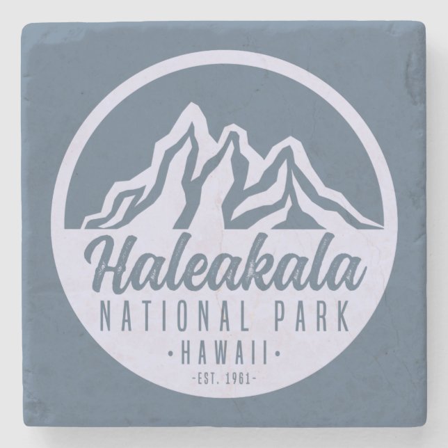 Haleakala National Park Hawaii Hiking Stone Coaster (Front)